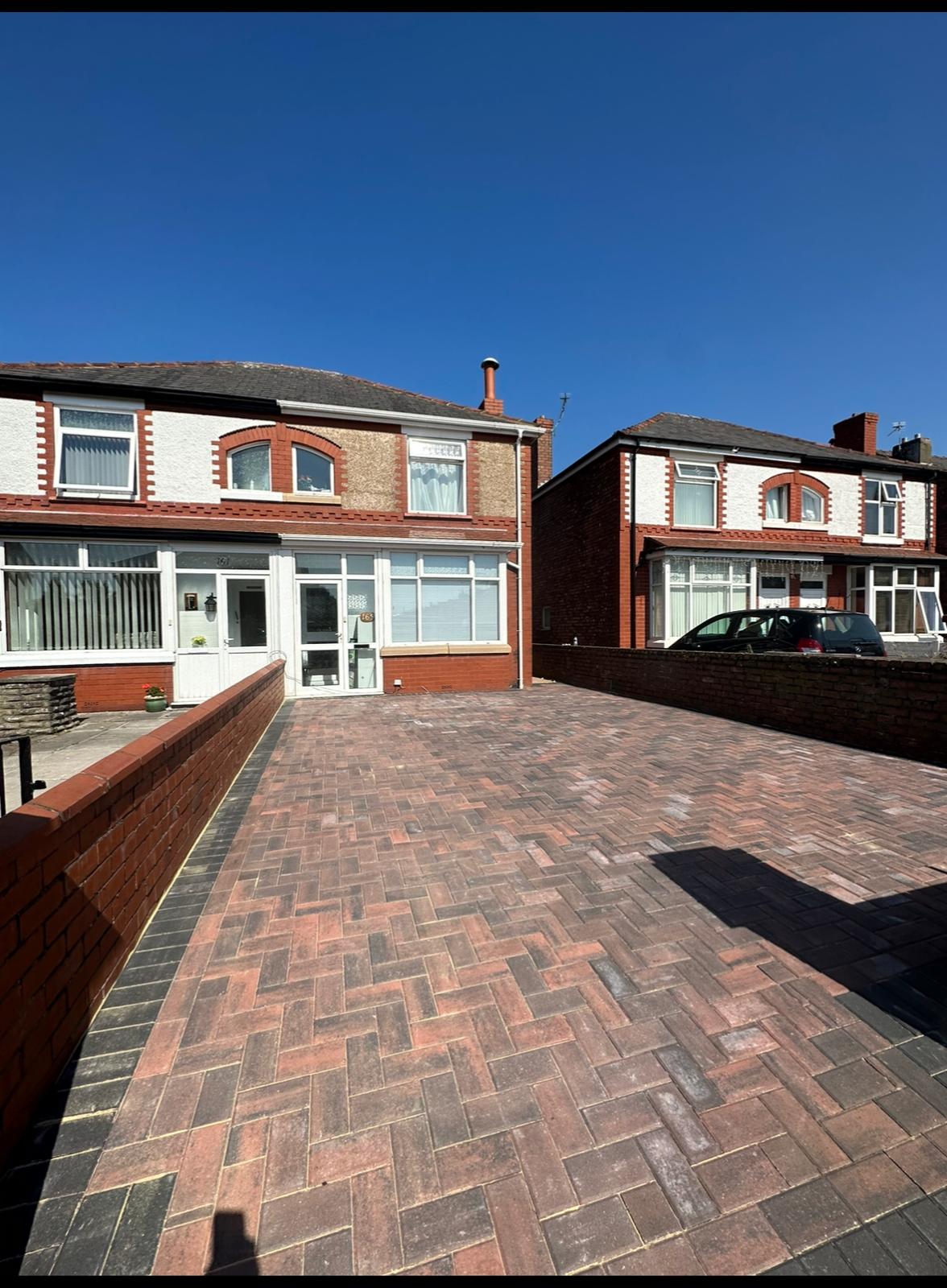 Block paving driveway installation in Chorley
